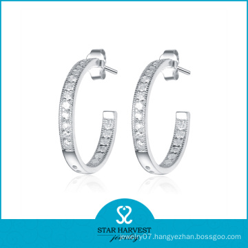 Best Selling Hoop Earrings Silver 925 (SH-E0078)